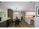 Eat-in kitchen with breakfast bar, modern cabinets and plenty of counter space at 132 Picketts Creek Dr, Acworth, GA 30101