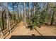 View of the wooded backyard, perfect for nature lovers and outdoor activities at 2488 Fontainebleau Dr, Dunwoody, GA 30360