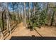 View of trees in wooded backyard at 2488 Fontainebleau Dr, Dunwoody, GA 30360