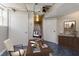 Finished basement office space with desk, storage and bright lighting at 5702 Forest Dr, Acworth, GA 30102