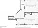 Basement level floor plan showing layout of finished basement rooms at 5702 Forest Dr, Acworth, GA 30102