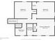Second level floor plan showing layout of bedrooms and bathrooms at 5702 Forest Dr, Acworth, GA 30102