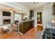 Open-concept living space connects the kitchen and living room, perfect for Gathering gatherings at 5702 Forest Dr, Acworth, GA 30102