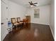 Spacious room with ceiling fan and hardwood flooring at 2022 Boxwood Ln, Canton, GA 30114