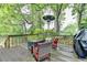 Relax in this outdoor oasis with deck, comfortable seating, and a cozy heater at 3160 Bailey Cove Ct, Dacula, GA 30019