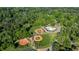Aerial view of recreational facilities including baseball fields and a community swimming pool surrounded by trees at 917 Gaylemont Cir, Decatur, GA 30033