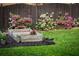 Backyard featuring garden area with flowers at 917 Gaylemont Cir, Decatur, GA 30033
