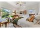 Serene bedroom with two windows and a stylish desk area, flooded with natural light at 917 Gaylemont Cir, Decatur, GA 30033