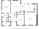 Detailed first floor plan showcasing the layout of the primary bedroom, living spaces, and kitchen at 2498 Highway 212, Covington, GA 30016