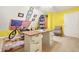 Home office featuring a desk with an American flag, diplomas and a bookshelf at 2498 Highway 212, Covington, GA 30016