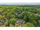 Scenic aerial view capturing homes nestled in a lush green landscape, with the city skyline in the distance at 424 Melrose Ave, Decatur, GA 30030