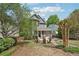 Inviting backyard with a firepit, patio, screened porch and lush greenery for relaxation and outdoor entertaining at 424 Melrose Ave, Decatur, GA 30030