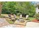 Inviting backyard fire pit with chairs, perfect for outdoor gatherings and relaxation at 424 Melrose Ave, Decatur, GA 30030