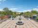 Decatur town square aerial with a statue, brick pavers, landscaping, and surrounding buildings at 424 Melrose Ave, Decatur, GA 30030