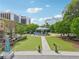 Downtown Decatur park featuring a gazebo, mature trees, and lawn at 424 Melrose Ave, Decatur, GA 30030