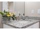 Bathroom with granite countertops and a vanity at 5128 Noble Village Way # 35, Lilburn, GA 30047