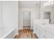 Bathroom features double sink vanity and walk-in closet at 216 Diamond Valley Pass, Canton, GA 30114