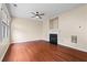 Living room featuring a fireplace, hardwood floors, and natural light at 216 Diamond Valley Pass, Canton, GA 30114