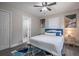 Stylish bedroom with a blue accent rug, modern art, and a cozy atmosphere at 831 Catherine St, Forest Park, GA 30297