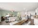 Bright living room with kitchen visible at 349 Elgin Dr, Lawrenceville, GA 30045