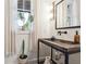 Chic powder room with vessel sink, modern mirror, and stylish fixtures at 3667 Peachtree Ne Rd # 6, Atlanta, GA 30319