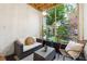 Outdoor patio with comfortable seating area and view of the yard at 3667 Peachtree Ne Rd # 6, Atlanta, GA 30319