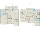 Detailed floor plan showcasing the layout of the first and second floors at 1628 Baytree Dr, Cumming, GA 30040