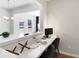 Built-in home office space, with desk, computer, and view of the yard at 1628 Baytree Dr, Cumming, GA 30040