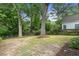 Spacious backyard with mature trees and grass, offering a serene and private outdoor space at 1671 Laurel Nw Ave, Atlanta, GA 30318