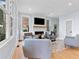 Bright living room with a fireplace, large windows, and hardwood floors at 1671 Laurel Nw Ave, Atlanta, GA 30318