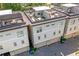 Aerial view of modern townhomes with rooftop decks perfect for outdoor entertaining at 175 Stovall Se St, Atlanta, GA 30316