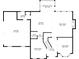 Detailed floor plan showcasing layout of first floor: garage, kitchen, Gathering room, living room, laundry, and dining room at 630 Bluff Oak Ct, Roswell, GA 30076