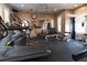 Modern gym with exercise equipment, weights, and mirrors, providing residents with a convenient fitness space at 850 Piedmont Ne Ave # 2509, Atlanta, GA 30308