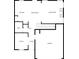 Layout of first floor featuring kitchen, dining area, living room, bathroom, and garage at 305 Knights Ct, Canton, GA 30115