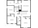 Layout of the second floor featuring four bedrooms, three bathrooms, a laundry room, and W.I.C at 305 Knights Ct, Canton, GA 30115