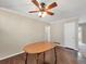 Dining room with hardwood floors at 4360 Pleasant Forest Dr, Decatur, GA 30034