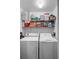 Functional laundry area with shelving for ample storage space and appliances at 6851 Roswell Rd # B15, Sandy Springs, GA 30328