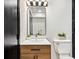 Bathroom with a new vanity, new fixtures and decor at 2152 Tourney Dr, Marietta, GA 30062