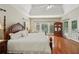 Spacious main bedroom with hardwood floors, tray ceilings, and natural light at 5030 Princeton Trce, Cumming, GA 30041