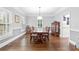 Formal dining room with hardwood floors, neutral walls, and natural light at 100 Barnard Pl, Atlanta, GA 30328
