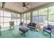 Screened in patio for relaxing and outdoor entertaining at 882 Nestling Dr, Lawrenceville, GA 30045