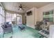 Inviting screened-in patio with comfortable seating, perfect for enjoying the outdoors at 882 Nestling Dr, Lawrenceville, GA 30045