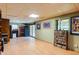 Spacious basement area with vinyl flooring, sliding glass doors and room for storage at 2425 Maclaren Cir, Dunwoody, GA 30360