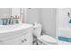 Bathroom featuring a white sink and toilet at 1563 Greenwood Dr, Norcross, GA 30093