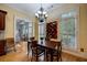 Eat-in kitchen breakfast nook with a view of the landscaped backyard at 3127 Lenox Ne Rd # 1, Atlanta, GA 30324