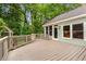 Spacious wooden back deck offering tranquil views of lush greenery and backyard at 865 Ashland Ne Ave, Atlanta, GA 30307