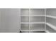 Walk-in closet with generous shelving for optimized storage and organization at 51 Deer Canyon Dr, Auburn, GA 30011