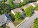 Aerial view of home with green grass, lush trees and a long driveway at 5478 Somer Mill Rd, Douglasville, GA 30134