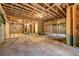 Spacious unfinished basement with exposed ceiling and concrete floor at 6351 Granbury Nw Walk, Acworth, GA 30101