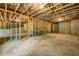 Unfinished basement with exposed framing and ductwork offering a blank canvas at 6351 Granbury Nw Walk, Acworth, GA 30101